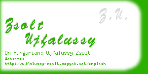 zsolt ujfalussy business card